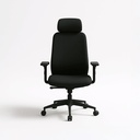 [FURN_0269] Office Chair Black